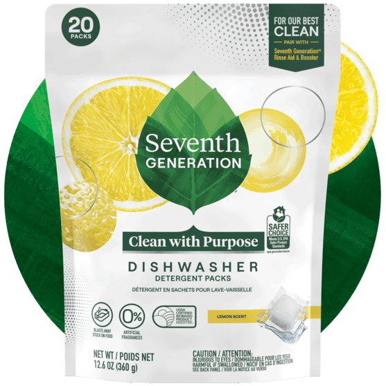 Seventh Generation Dishwasher Pods Lemon 20pk. - East Side Grocery