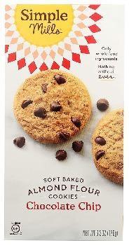 Simple Mills Soft Baked Chocolate Chip Cookies 5.5oz. - East Side Grocery
