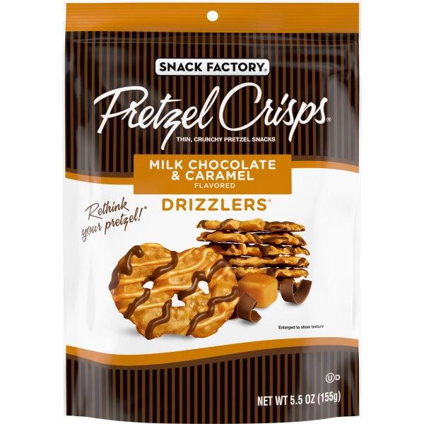 Snack Factory Milk Chocolate & Caramel Pretzel Crisps 5.5oz. - East Side Grocery