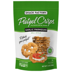 Snack Factory Pretzel Crisps Garlic Parmesan 7.2oz. - East Side Grocery