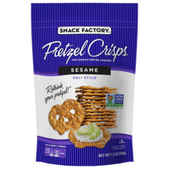 Snack Factory Pretzel Crisps Sesame 7.2oz. - East Side Grocery