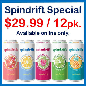 Spindrift Sparkling Water 16oz. Can Case Special - East Side Grocery