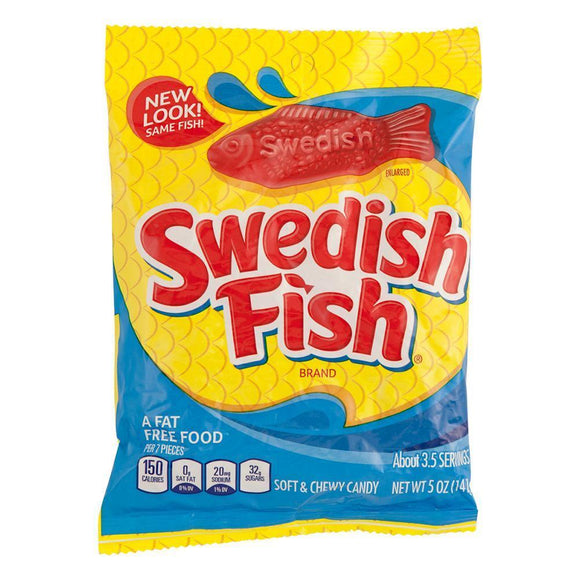 Swedish Fish Soft & Chewy Candy Bag 5oz. - East Side Grocery