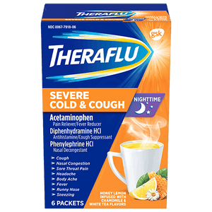 Theraflu Severe Cold Nighttime 6 Packets - East Side Grocery