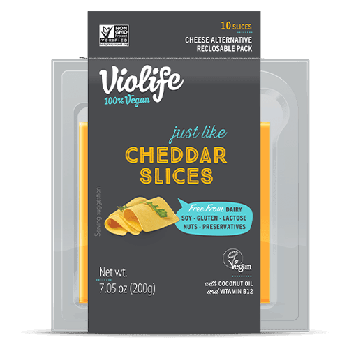 Violife Cheddar Cheese Slice 7oz. - East Side Grocery
