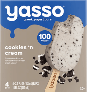 Yasso Frozen Greek Yogurt Bar Cookies 'n Cream - East Side Grocery