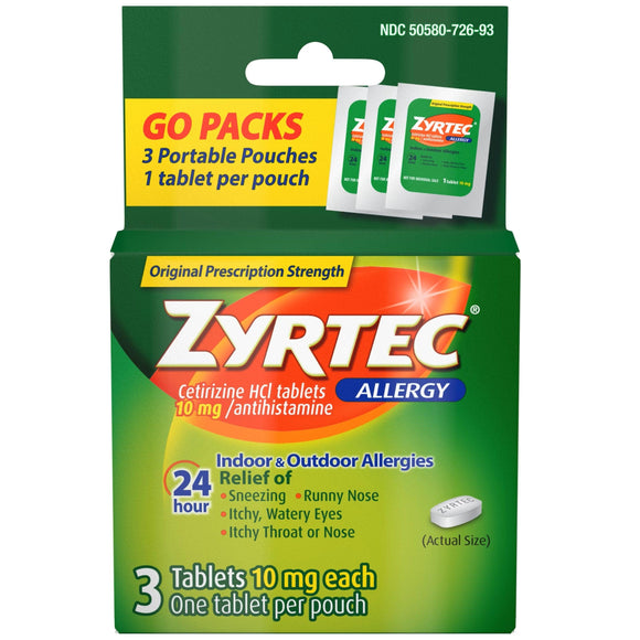 Zyrtec Allergy 3 Count - East Side Grocery